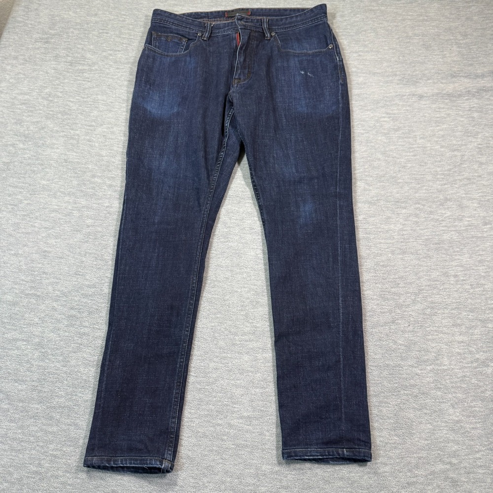 Robert Graham Jeans Men 31 Dark Wash Slim Fit Stretch Denim‎ Designer Fits 34x28